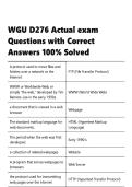 WGU D276 Actual exam Questions with Correct Answers 100- Solved