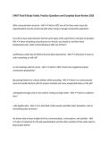 CMGT Final 8 Study Guide&comma; Practice Questions and Complete Exam Review 2026