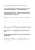 CMGT Test 2 Study Guide&comma; Practice Questions and Exam Review 2026