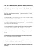 CMGT Final 10 Study Guide&comma; Practice Questions and Complete Exam Review 2026