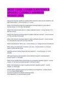 NICET LEVEL 1 EXAM QUESTIONS & UPDATED CORRECT ANSWERS PASSED 100&percnt;
