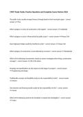 CMGT Study Guide&comma; Practice Questions and Complete Course Review 2026
