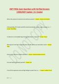 AMT FINAL Exam Questions with Verified Answers &NewLine;&vert;2026&sol;2027 Update &vert; A&plus; Graded 