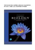 TEST BANK FOR CAMPBELL BIOLOGY 12th EDITION BY LISA A&period; URRY &vert; ALL CHAPTERS