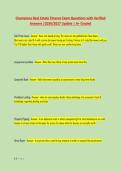 Champions Real Estate Finance Exam Questions with Verified &NewLine;Answers &vert;2026&sol;2027 Update &vert; A&plus; Graded 