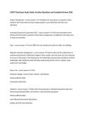 CMGT Final Exam Study Guide&comma; Practice Questions and Complete Review 2026
