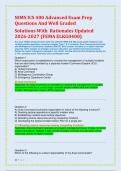 NIMS ICS 400 Advanced Exam Prep  &NewLine;Questions And Well Graded  &NewLine;Solutions With  Rationales Updated &NewLine;2026-2027 &lpar;FEMA ELKG0400&rpar; 