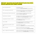 2025 GACE - Special Education Test 081&comma; 082&comma; 581 Practice Tests ACTUAL &NewLine;UPDATED QUESTIONS AND CORRECT ANSWERS 