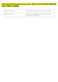 GACE Special Ed General Curriculum test 1 &lpar;081&rpar; ACTUAL UPDATED QUESTIONS &NewLine;AND CORRECT ANSWERS 