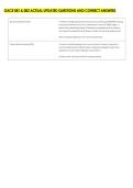GACE 081 & 082 ACTUAL UPDATED QUESTIONS AND CORRECT ANSWERS