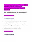 Practical Applications of Prompt - D685 &vert; 200&plus; Actual exam questions all answered correctly&vert; MOST RECENT 2026-2027