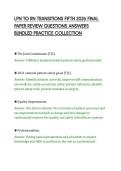 LPN TO RN TRANSITIONS FIFTH 2026 FINAL&NewLine;PAPER REVIEW QUESTIONS ANSWERS&NewLine;BUNDLED PRACTICE COLLECTION&NewLine;