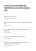 LRA 211 ACTUAL EXAM PAPER 2026&NewLine;QUESTIONS AND SOLUTIONS GRADED A&NewLine;PLUS&NewLine;