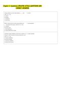 Chapter 11 Questions UPDATED ACTUAL QUESTIONS AND &NewLine;CORRECT ANSWERS