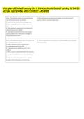 Principles of Estate Planning Ch&period; 1&colon; Introduction to Estate Planning UPDATED &NewLine;ACTUAL QUESTIONS AND CORRECT ANSWERS 