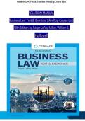 Solution manual for business law text exercises 10th edition roger leroy miller