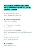 MASSACHUSETTS 2A HOISTING LICENSE&NewLine;TEST PAPER QUESTIONS AND SOLUTIONS&NewLine;VERIFIED ANSWERS&NewLine;