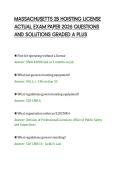 MASSACHUSETTS 2B HOISTING LICENSE&NewLine;ACTUAL EXAM PAPER 2026 QUESTIONS&NewLine;AND SOLUTIONS GRADED A PLUS&NewLine;