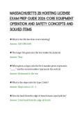 MASSACHUSETTS 2B HOISTING LICENSE&NewLine;EXAM PREP GUIDE 2026 CORE EQUIPMENT&NewLine;OPERATION AND SAFETY CONCEPTS AND&NewLine;SOLVED ITEMS