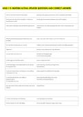 AFAB 115 MIDTERM ACTUAL UPDATED QUESTIONS AND CORRECT ANSWERS 