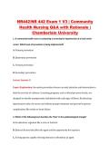 NR442 Exam 1 V1&ndash;V3 &vert; NR 442 Exam 1 V1&ndash;V3 &vert; Community Health Nursing &vert; Chamberlain University &vert; Complete Exam Bundle with Detailed Verified Answers