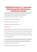 NR442 Exam 3 V1&ndash;V3 &vert; NR 442 Exam 3 V1&ndash;V3 &vert; Community Health Nursing &vert; Chamberlain University &vert; Complete Exam Bundle with Detailed Verified Answers
