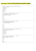 Study Session 5 ACTUAL UPDATED QUESTIONS AND CORRECT ANSWERS