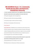 NR442 Exam 1 V1&ndash;V3 &vert; NR 442 Exam 1 V1&ndash;V3 &vert; Community Health Nursing &vert; Chamberlain University &vert; Complete Exam Bundle with Detailed Verified Answers