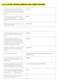 exam 3 ACTUAL UPDATED QUESTIONS AND CORRECT ANSWERS