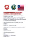 NIFA PERIOPERATIVE 2026 TEST EXAM QUESTIONS AND ANSWERS SURE A&period;pdf