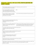 Introduction to Wireless LANs Exam ACTUAL UPDATED QUESTIONS AND &NewLine;CORRECT ANSWERS 