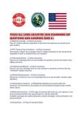 TEXAS ALL LINES ADJUSTER 2026 EXAMINERS SET QUESTIONS AND ANSWERS SURE A&period;pdf