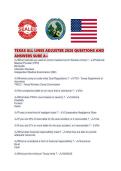 TEXAS ALL LINES ADJUSTER 2026 QUESTIONS AND ANSWERS SURE A&period;pdf