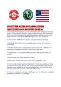 PIPEFITTER NCCER UPDATED ACTUAL QUESTIONS AND ANSWERS SURE A&period;pdf