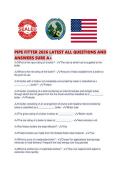 PIPE FITTER 2026 LATEST ALL QUESTIONS AND ANSWERS SURE A&period;pdf