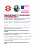PIPE FITTER NEWEST TIPS 2026 QUESTIONS AND ANSWERS SURE A&period;pdf