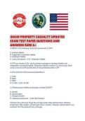 IDAHO PROPERTY CASUALTY UPDATED EXAM TEST PAPER QUESTIONS AND ANSWERS SURE 
