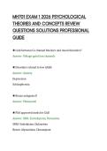 MH701 EXAM 1 2026 PSYCHOLOGICAL&NewLine;THEORIES AND CONCEPTS REVIEW&NewLine;QUESTIONS SOLUTIONS PROFESSIONAL&NewLine;GUIDE