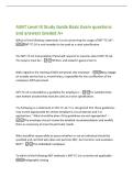 ASNT Level III Study Guide Basic Exam questions&NewLine;and answers Graded A&plus;&NewLine;Which of the following statements is true concerning the usage of SNT-TC-1A&quest; -&NewLine;SNT-TC-1A is not intended to be used as a strict specification&period;&NewLine;The SNT-TC-1A Int