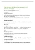 ASNT Level III NDT Basic Exam questions and&NewLine;answers Graded A&plus;&NewLine;According to SNT-TC-1A the NDT instructor is&NewLine;not defined&NewLine;2 multiple choice options&NewLine;An NDT personnel qualification and certification written practice in accordance&NewLine;with SNT-TC-1A must desc