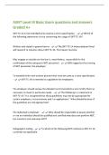 ASNT Level III Basic Exam questions and answers&NewLine;Graded A&plus;&NewLine;SNT-TC-1A is not intended to be used as a strict specification&period; - Which of&NewLine;the following statements is true concerning the usage of SNT-TC-1A&quest;&NewLine;Written and stated in general terms - The SNT-TC-1