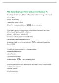 ATC Basics Exam questions and answers Graded A&plus;&NewLine;According to their location&comma; ATO air traffic control facilities are assigned to one of&colon;&NewLine;a&period; nine regions&NewLine;b&period; three service areas&NewLine;c&period; eleven FAA primary offices&NewLine;d&period; four FAA headquarters divisions -b&period; three 