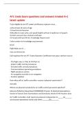 ATC Creds Exam questions and answers Graded A&plus;&vert;&NewLine;latest update&NewLine;To be eligible for an ATC tower certification a person must &period;&period;&period;&NewLine;1&rpar; Be at least 18 years of age&NewLine;2&rpar; Good moral character&NewLine;3&rpar; Be able to read&comma; write&comma; and speak English without impediment of sp