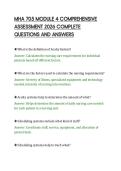 MHA 705 MODULE 4 COMPREHENSIVE&NewLine;ASSESSMENT 2026 COMPLETE&NewLine;QUESTIONS AND ANSWERS&NewLine;
