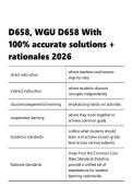 D658&comma; WGU D658 With 100- accurate solutions &plus; rationales&period;