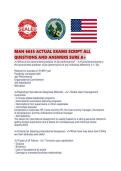 MAN 6635 ACTUAL EXAMS SCRIPT ALL QUESTIONS AND ANSWERS SURE A&period;pdf