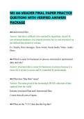 MIS 180 MEADER FINAL PAPER PRACTICE&NewLine;QUESTIONS WITH VERIFIED ANSWERS&NewLine;PACKAGE&NewLine;