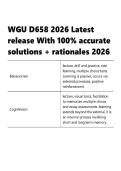 WGU D658  &vert; 2026 Latest release  &vert;With 100- accurate solutions &plus; rationales 2026&period;