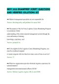 MISY 5325 EXAMPREP SCRIPT QUESTIONS&NewLine;AND VERIFIED SOLUTIONS SET