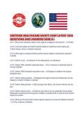 CERTIFIED HEALTHCARE SAFETY CHSP LATEST 2026 QUESTIONS AND ANSWERS SURE A&period;pdf